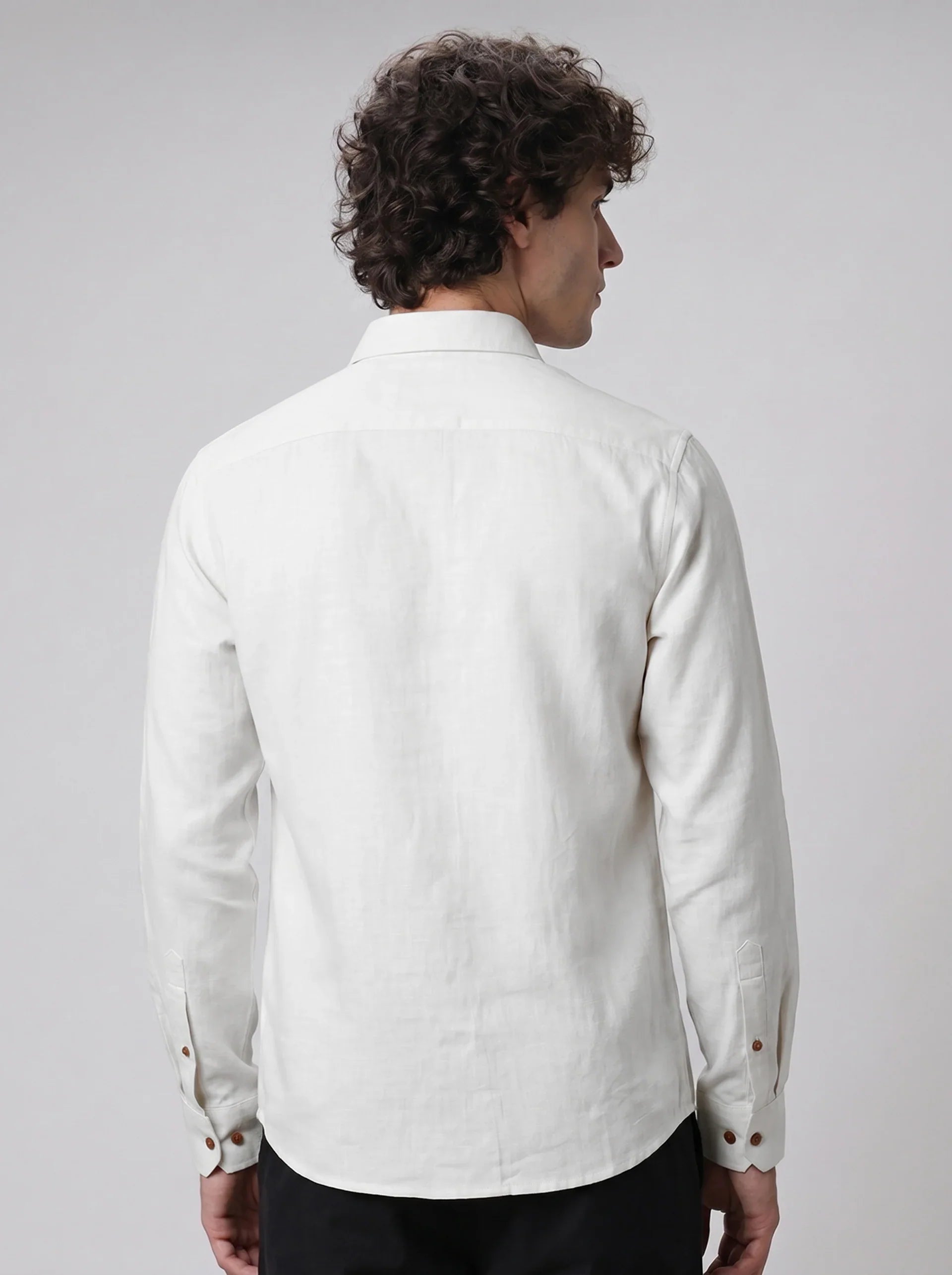 Alpine Sunset Premium White Embroidered Shirt