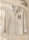 Men’s Premium Embroidered Cotton Regular Fit Shirt